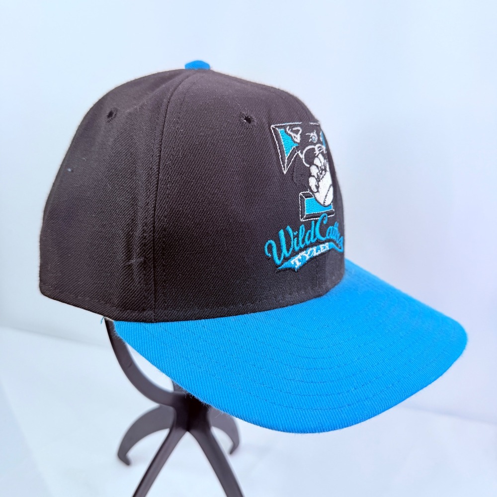 Vintage Tyler Wildcatters MiLB Hat DeLONG Snapback Black Blue
